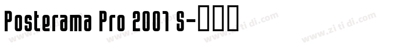 Posterama Pro 2001 S字体转换
